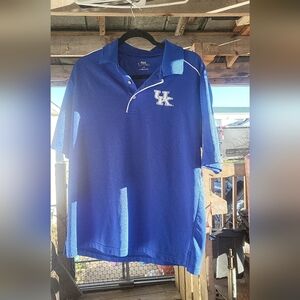 PGA Tour Royal Blue Polo with White Logo